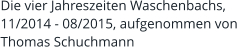 Die vier Jahreszeiten Waschenbachs, 11/2014 - 08/2015, aufgenommen von Thomas Schuchmann